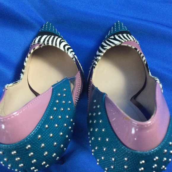 Aldo Wicilidia Studded Leather Heels 7.5 - Picture 7 of 12